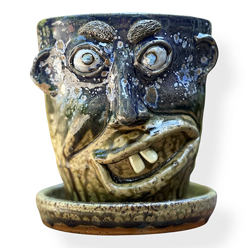 Jeremy Houghtaling Face 5.75" Planter DP5334 - Christopher Park Gallery