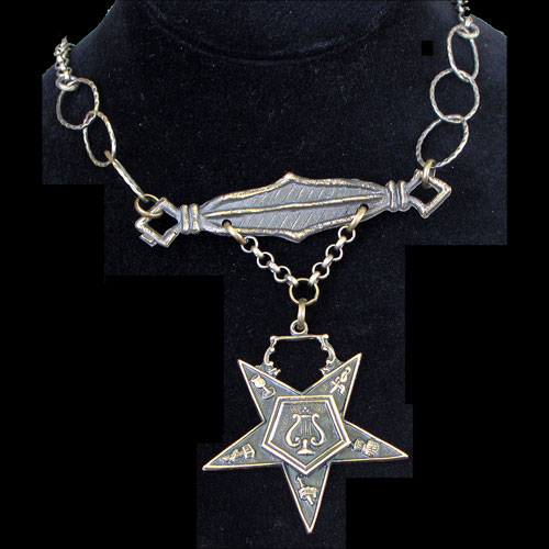 Angel Star Crossed Necklace RJN440