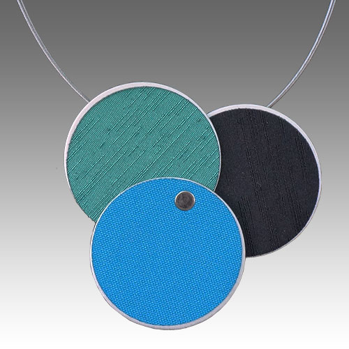 Angelesflor Aluminum & Textile Circo Necklace JN1655