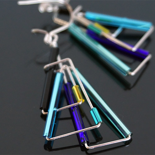 Levy Barb Wire Fan Earrings JE3772