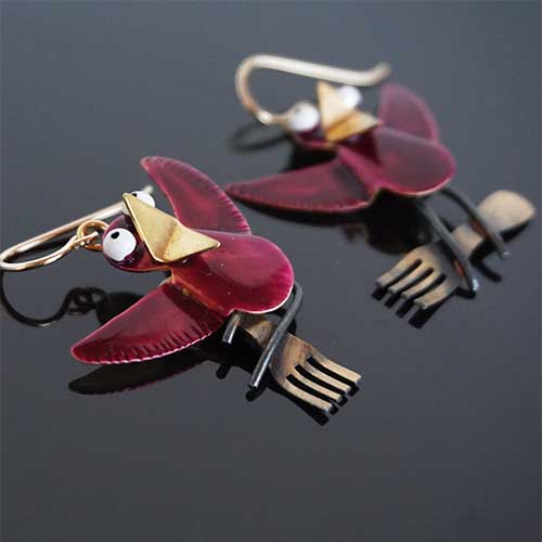 Chickenscratch Earrings Fast Food JE3896