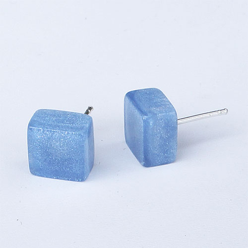 Zsiska Colors Tile Earring - Sky Blue Sm JE2233