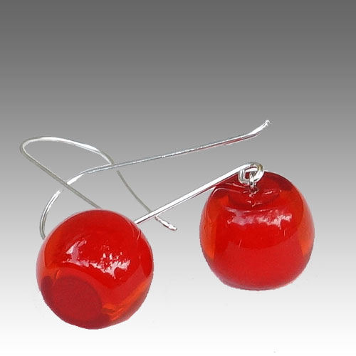 Zsiska Colors Ball Earring - Red JE2389  SOLD