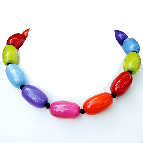 Zsiska Colors Necklace Multi Ovals JN2170
