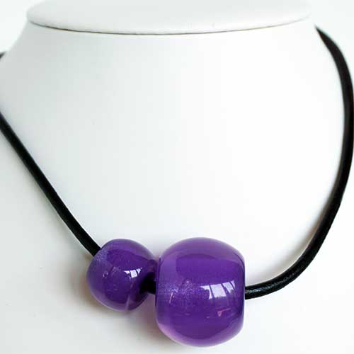 Zsiska Colors Necklace Purple Duet JN2562 SOLD