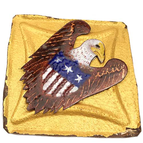 Denny Maloney 6x6 Tin Tile Eagle DM342