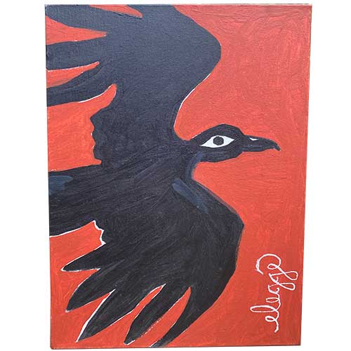 Eric Legge Black Bird 12x16 WP1788