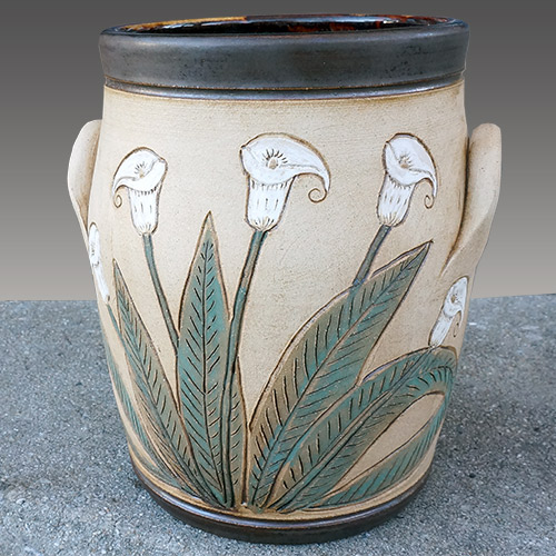 Eugene Etched Ms Lillie Spoon Jar DP1076