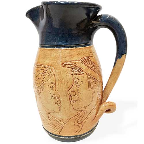 Eugene Etched Faces Pitcher DP2705