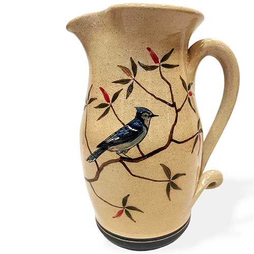 Eugene Painted Bird Blue Jay Pitcher DP2726