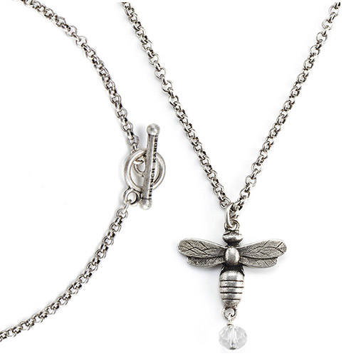 French Kande 17" Rolo Chain with Miel Pendant LX1172Z