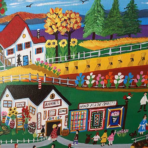 Ilona Fekete 20x16 Country Market WP1307 SOLD
