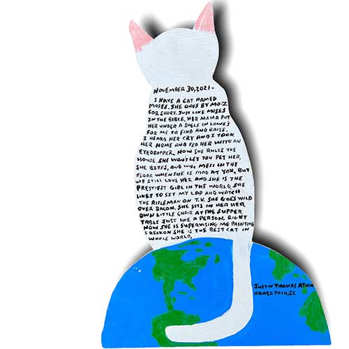 Justin Atkin A Cat Named Moses 13x19 CWP2337