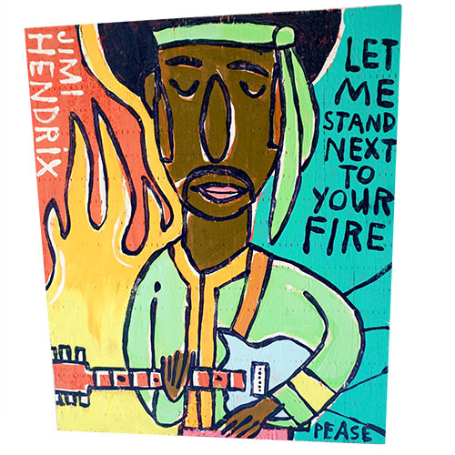 Ken Pease Jimi Hendrix 11x13 WP1225