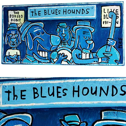 Ken Pease Blues Hounds 24x12 WP1238