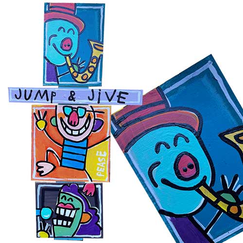 Ken Pease Jump & Jive  11x21 WP2035 SOLD