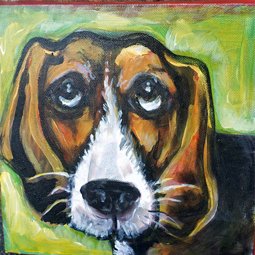 Kimberly Dawn 8x8 Dog OP499 SOLD