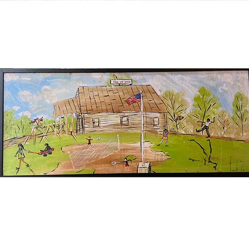 Ernest Lee 48x20 Old School Framed CWP2448