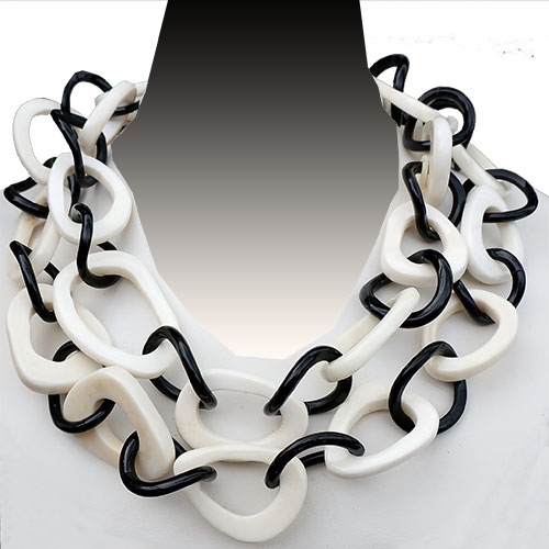 MooMoo Necklace Horn & Bone Links JN1825