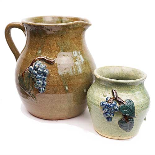 Anita Meaders 5.5" Pitcher & 3" Jar DP1946