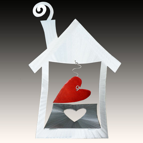Metal Petal Home is Where You Hang Your Heart DF823 SOLD
