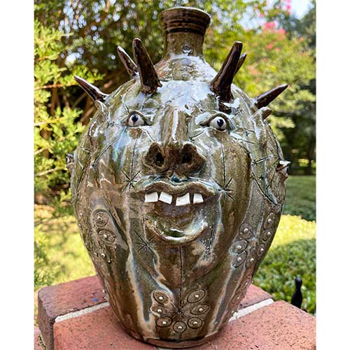 Michael Ball 15" Starry Spike Face Jug DP2326