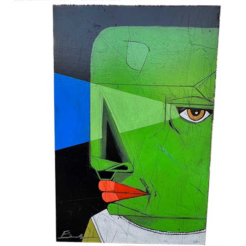 Michael Banks 12x18 Face on Wood WP2429
