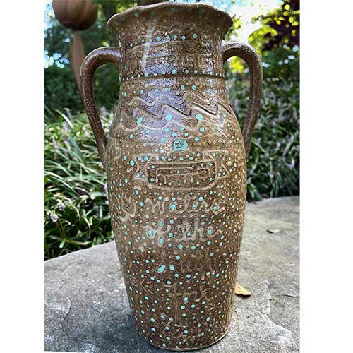 Michael Gates 13" Waters of the South Fork Vase DP2387 SOLD