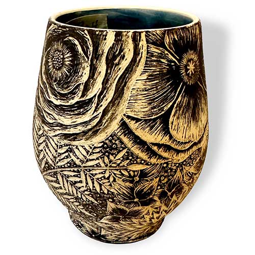 Michele Humphrey Sgraffito 4.25" Vessel DP2904