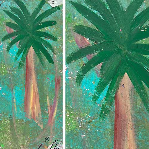 Ernest Lee 10x21 Palmetto Tree WP2226 SOLD