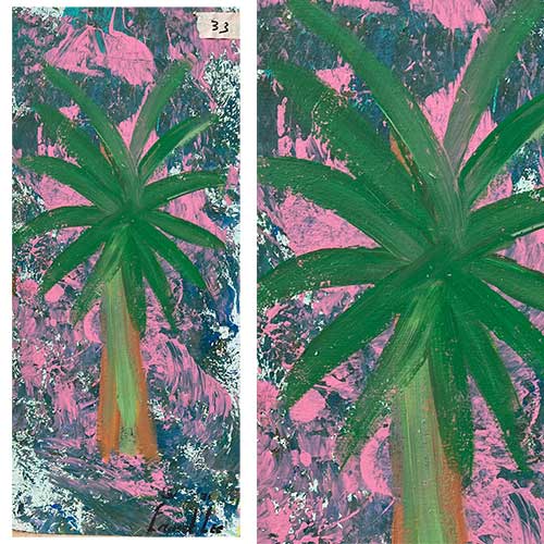 Ernest Lee 10x18 Palmetto Tree WP2243 SOLD