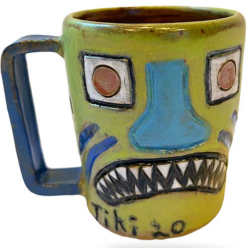 Randy Murawski 4.25" Tiki 2 Face Mug DP2540 SOLD