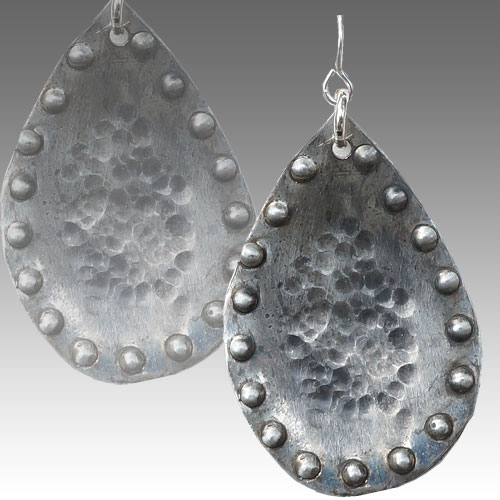 Webster Handforged Pewter Antiquities Earrings JE2435