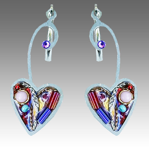 Seeka Heart  Drop Earrings JE2450