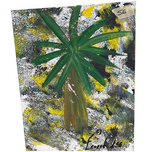 Ernest Lee 11x14 Canvas Board Palmetto Tree WP2171 SOLD