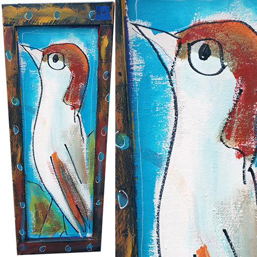 Kluttz Bird Walking 12x34 OP491 SOLD