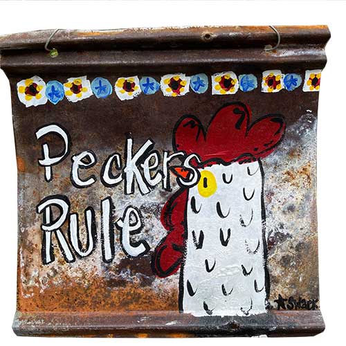Tracy Swack 12x12 Peckers Rule WP1990